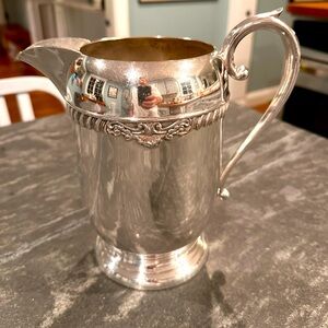 Sheridan Silver Co. silver plated water pitcher.